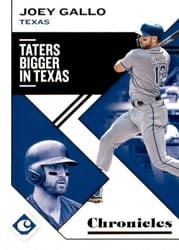 2019 Panini Chronicles Base Set Joey Gallo #2 card