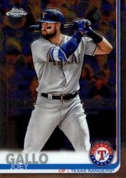 2019 Topps Chrome Base Set Joey Gallo #38 card