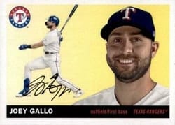 2020 Topps Archives Base Set Joey Gallo #9 card