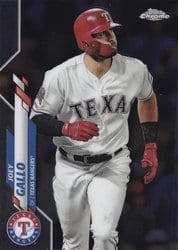 2020 Topps Chrome Base Set Joey Gallo #191 card