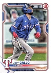 2021 Bowman Base Set Joey Gallo #32 card