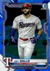 2021 Bowman Chrome Sapphire Edition Base Set Joey Gallo #82 card