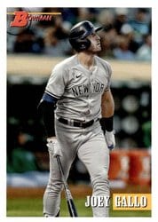 2021 Bowman Heritage Base Set Joey Gallo #68 card