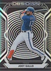 2021 Panini Chronicles Obsidian Joey Gallo #33 card