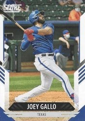 2021 Panini Chronicles Score Joey Gallo #13 card