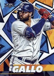 2021 Topps Fire Base Set Joey Gallo #170 card
