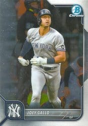 2022 Bowman Chrome Base Set Joey Gallo #79 card