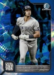 2022 Bowman Chrome Sapphire Edition Base Set Joey Gallo #79 card