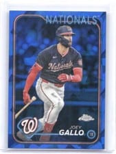 2024 Topps Chrome Update Sapphire Edition Base Set Joey Gallo #USCS136 card
