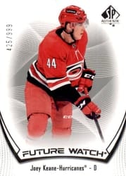 2021-22 SP Authentic Base Set Joey Keane #126 card