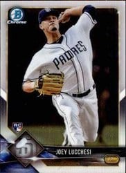 2018 Bowman Chrome Base Set Joey Lucchesi #17 card