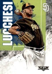 2019 Topps Fire Base Set Joey Lucchesi #136 card