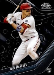 2023 Topps Chrome Black Base Set Joey Meneses #91 card