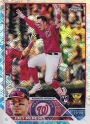 2023 Topps Chrome Logofractor Edition Base Set Joey Meneses #60 card