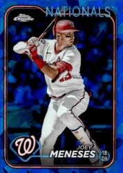 2024 Topps Chrome Sapphire Edition Base Set Joey Meneses #142 card