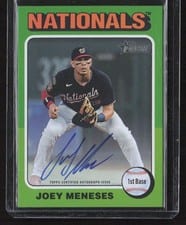 2024 Topps Heritage Mini Real One Mini Autographs Joey Meneses #ROA-JME card