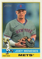 2025 Topps Heritage Base Set Joey Meneses #495 card