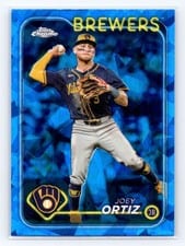 2024 Topps Chrome Update Sapphire Edition Base Set Joey Ortiz #USCS257 card