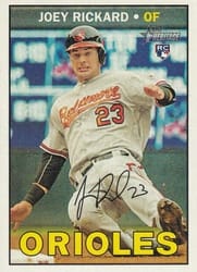 2016 Topps Heritage Base Set Joey Rickard #566b card