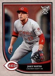 2018 Topps Big League Base Set Joey Votto #28 card