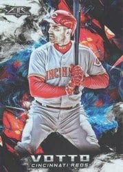 2018 Topps Fire Base Set Joey Votto #170 card