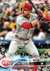 2018 Topps Holiday Base Set Joey Votto #HMW85 card