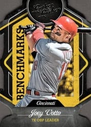2019 Panini Leather & Lumber Benchmarks Joey Votto #B-9 card