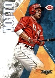 2019 Topps Fire Base Set Joey Votto #194 card