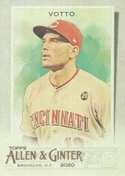 2020 Topps Allen & Ginter Base Set Joey Votto #75 card