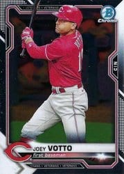 2021 Bowman Chrome Base Set Joey Votto #2 card