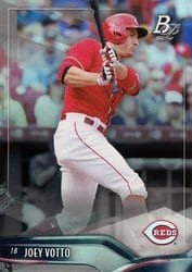 2021 Bowman Platinum Base Set Joey Votto #22 card