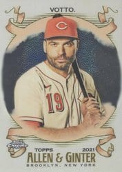 2021 Topps Allen & Ginter Chrome Base Set Joey Votto #89 card