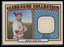 2021 Topps Heritage Clubhouse Collection Relics Joey Votto #CCR-JVO card