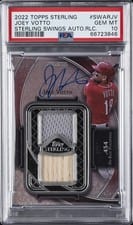 2021 Topps Sterling Swings Autographed Relics Joey Votto #SWAR-JV card