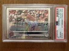 2022 Topps Chrome Logofractor Edition Autographs Joey Votto #CA-JV card