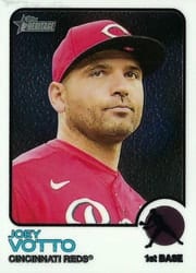 2022 Topps Heritage Chrome Joey Votto #52 card