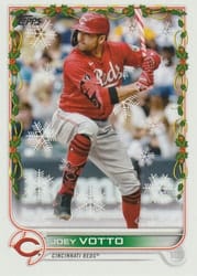 2022 Topps Holiday Base Set Joey Votto #HW120b card