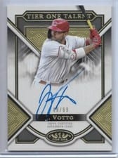2023 Topps Tier One Talent Autographs Joey Votto #T1TA-JVO card