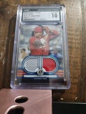2024 Topps Tribute Single-Player Dual Relics Joey Votto #DR-JV card