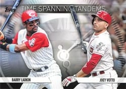 2023 Topps Update Time-Spanning Tandems Joey Votto / Barry Larkin #TS-11 card