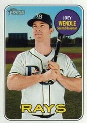 2018 Topps Heritage Base Set Joey Wendle #644 card