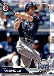 2019 Bowman Base Set Joey Wendle #3 card