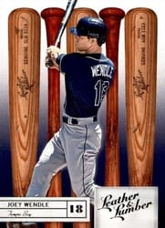 2019 Panini Leather & Lumber Base Set Joey Wendle #76 card