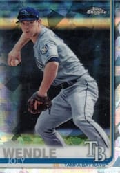 2019 Topps Chrome Sapphire Edition Base Set Joey Wendle #121 card