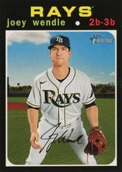 2020 Topps Heritage Base Set Joey Wendle #574 card