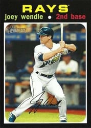 2020 Topps Heritage Base Set Joey Wendle #574 card