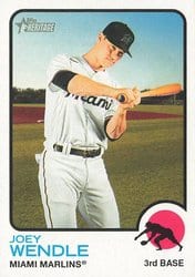 2022 Topps Heritage Base Set Joey Wendle #198 card