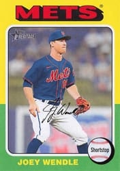 2024 Topps Heritage Base Set Joey Wendle #373 card