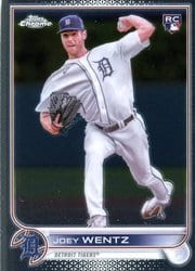 2022 Topps Chrome Update Base Set Joey Wentz #USC13 card