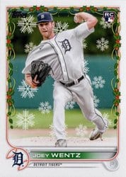 2022 Topps Holiday Base Set Joey Wentz #HW96 card